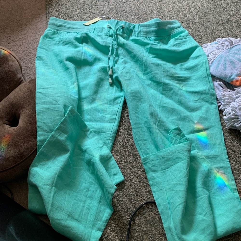 Blue sweatpants